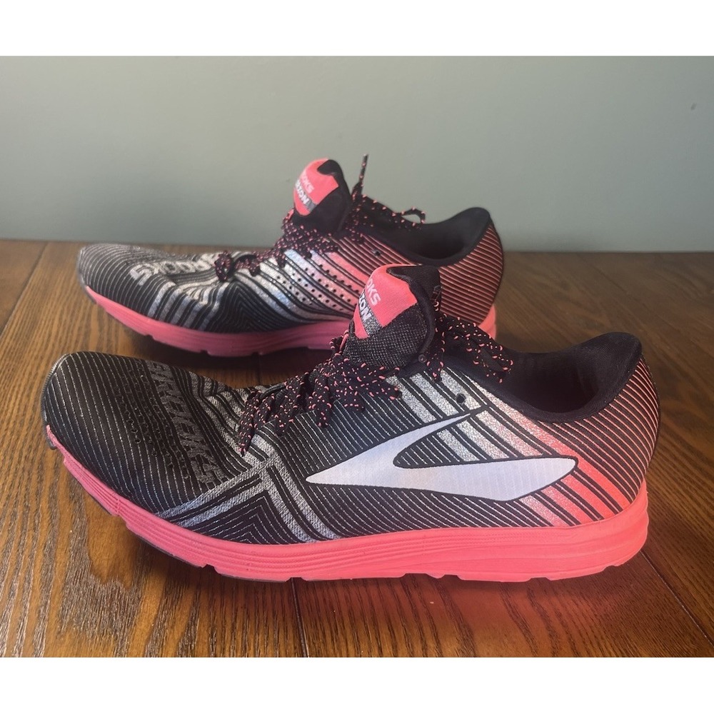 Brooks Hyperion Running Shoes Womens Size 10 Black Pink Diamond 1202261B069